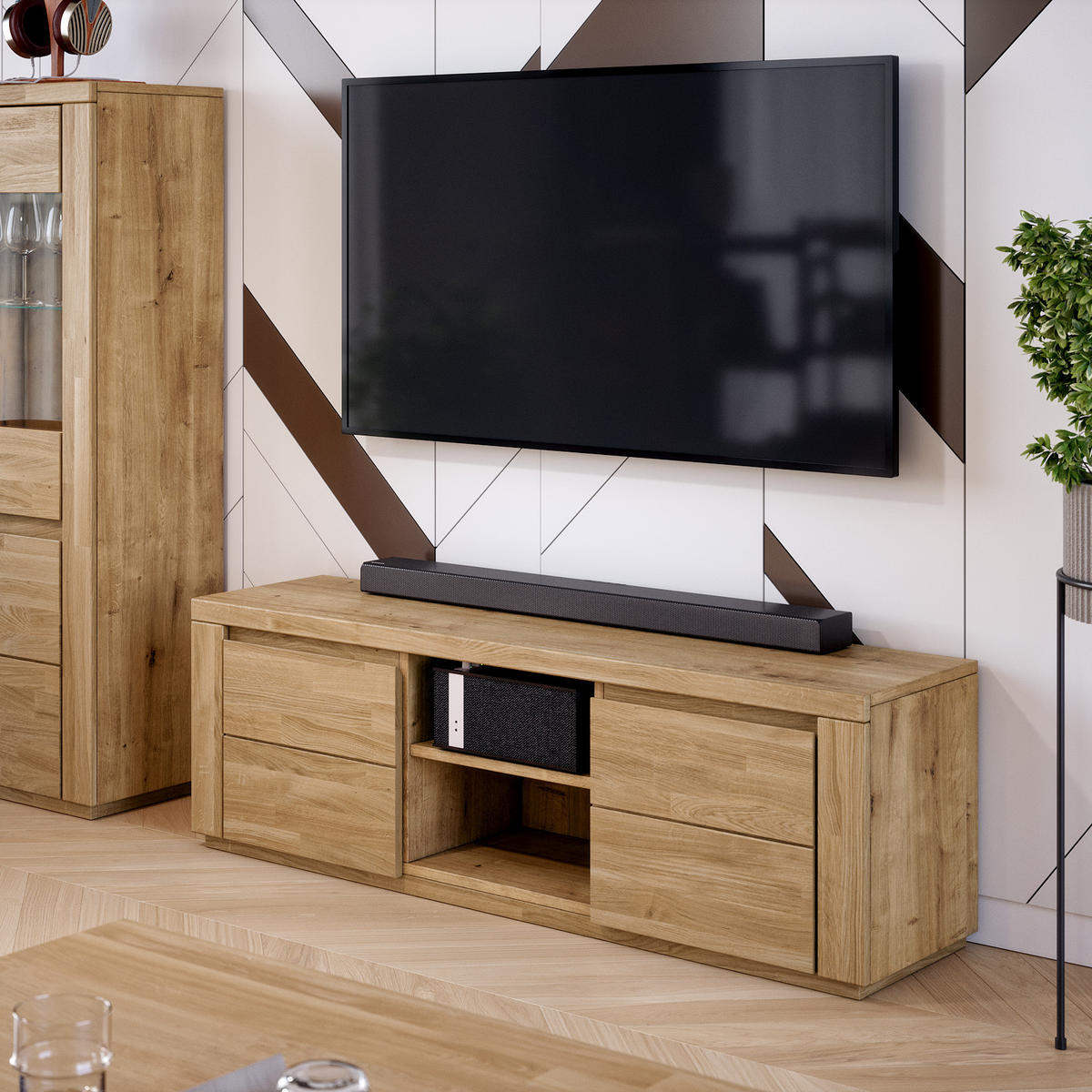 LOWBOARD Skagen - Eichefarben, Holz (37/47/140cm) - kiki design
