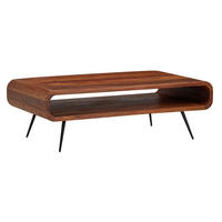 SOFATISCH eckig SORA Tisch Wohnzimmer - Braun, Holz (90/55/30cm) - tinkaro