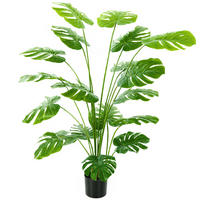 KUNSTPFLANZE DE-16649 150 cm, Monstera deliciosa Grün - Grün, Kunststoff (150cm) - ComfortXL