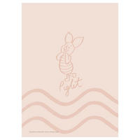 POSTER Disney - Piglet Soft Pink Waves - Pink, Papier (70/100/0.1cm) - Poster&Frame