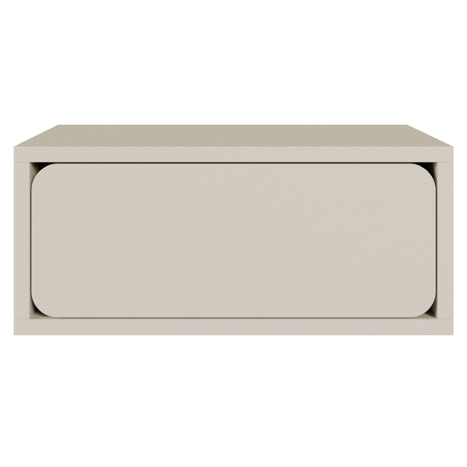 NACHTKONSOLE Wuwu Greige 50 cm - Taupe, Holzwerkstoff (49.6/21.3/35cm) - Selsey