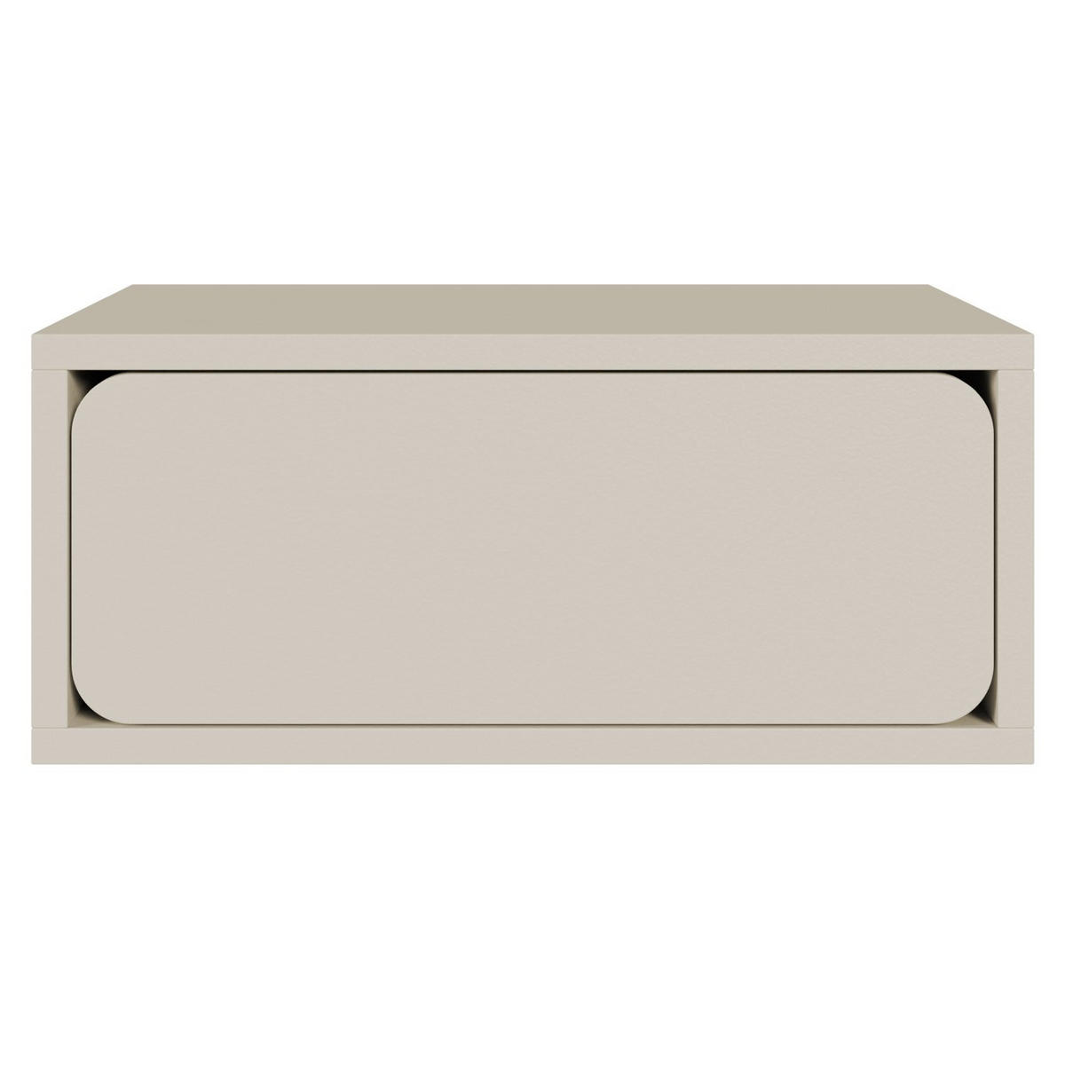 NACHTKONSOLE Wuwu Greige 50 cm - Taupe, Holzwerkstoff (49.6/21.3/35cm) - Selsey