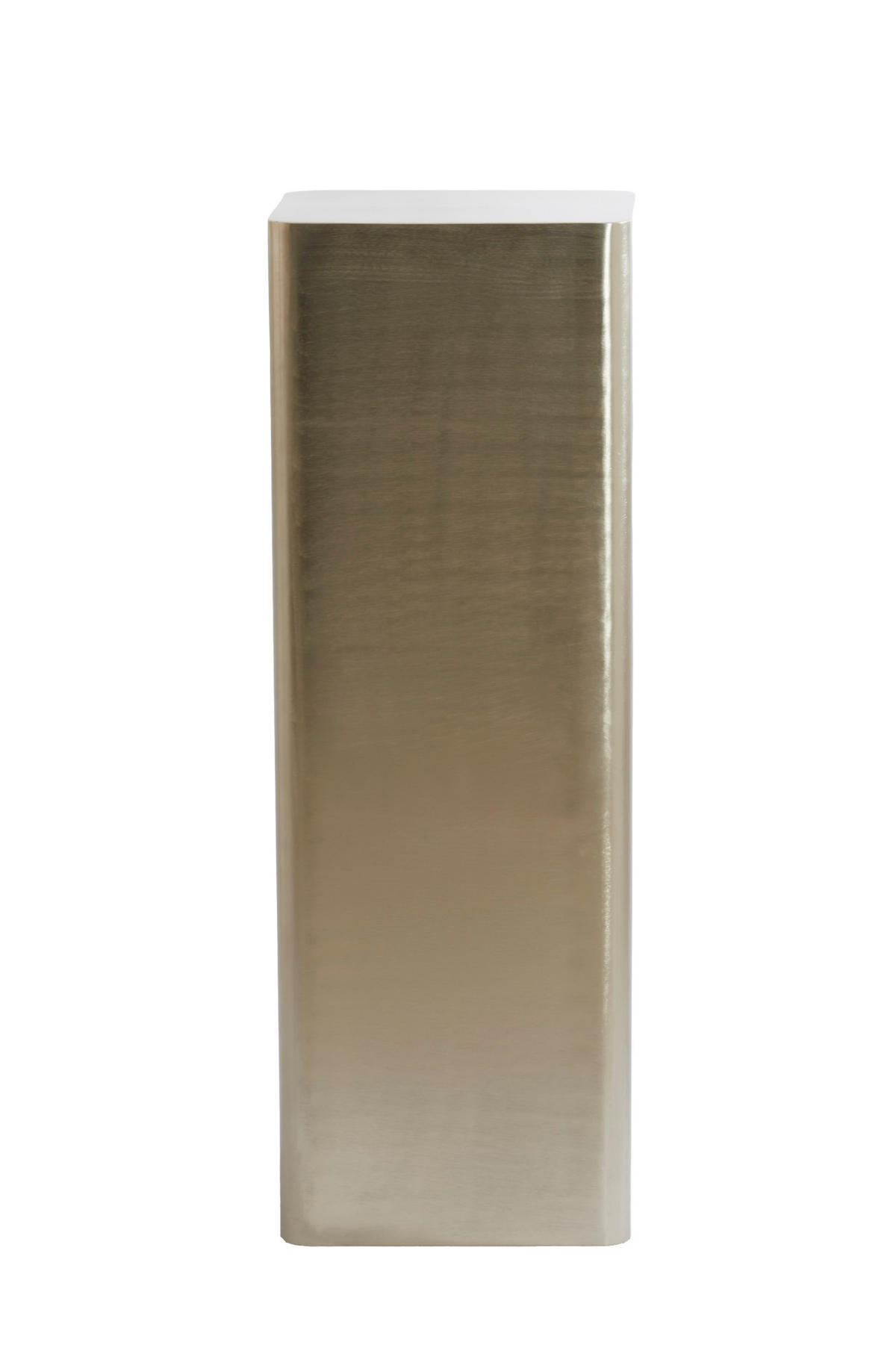 SÄULE Alurio Silber 35,5/35,5/100 cm - Silberfarben, Metall (35.5/35.5/100cm) - Light & Living