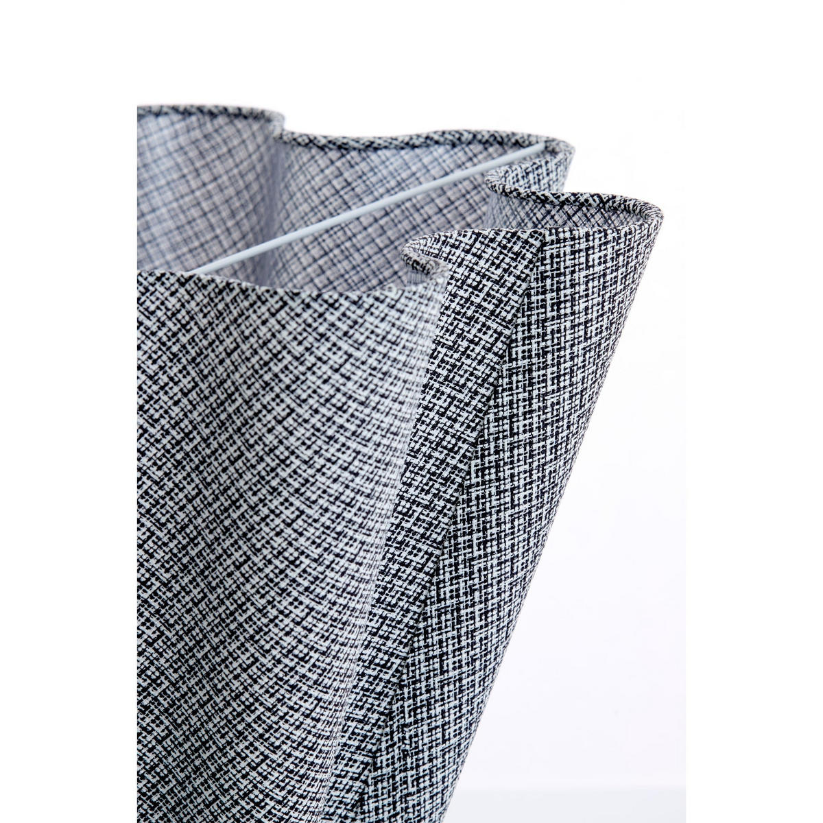 LAMPENSCHIRM Bezaha Schwarz 35/10.5/20 cm - Schwarz, Textil (35/10.5/20cm) - Light & Living