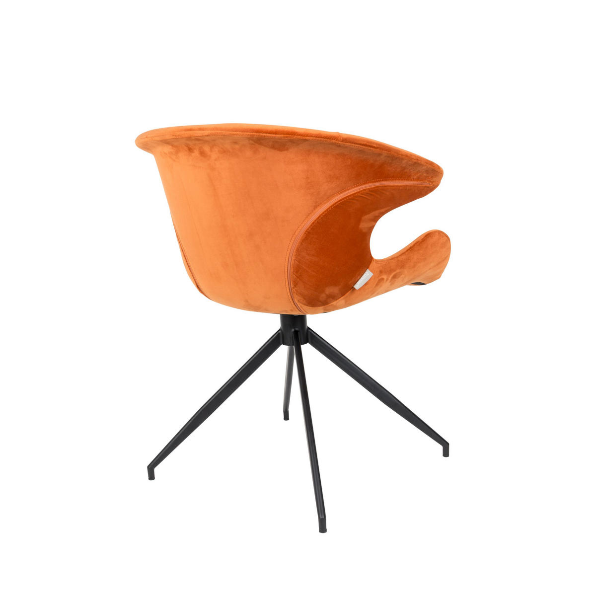 ESSZIMMERSTUHL Mia Orange - 2 er Set - Orange, Textil (63/78.5/62cm) - Zuiver