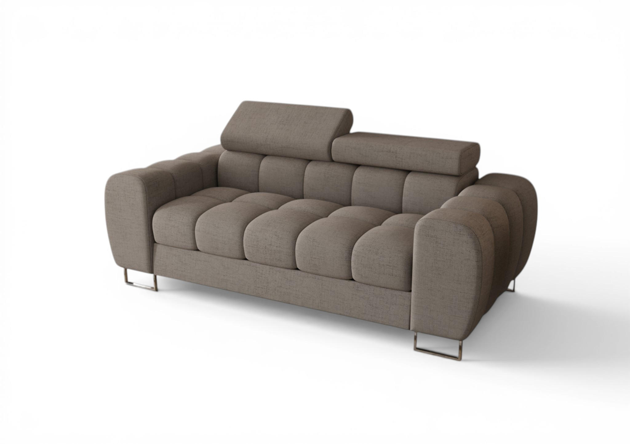 Fun Möbel Sofa Grau 195x95x97 cm