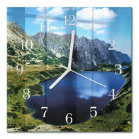 WANDUHR 30x30 cm - Morskie Oko - Blau, Glas (30/30/0.4cm) - TULUP