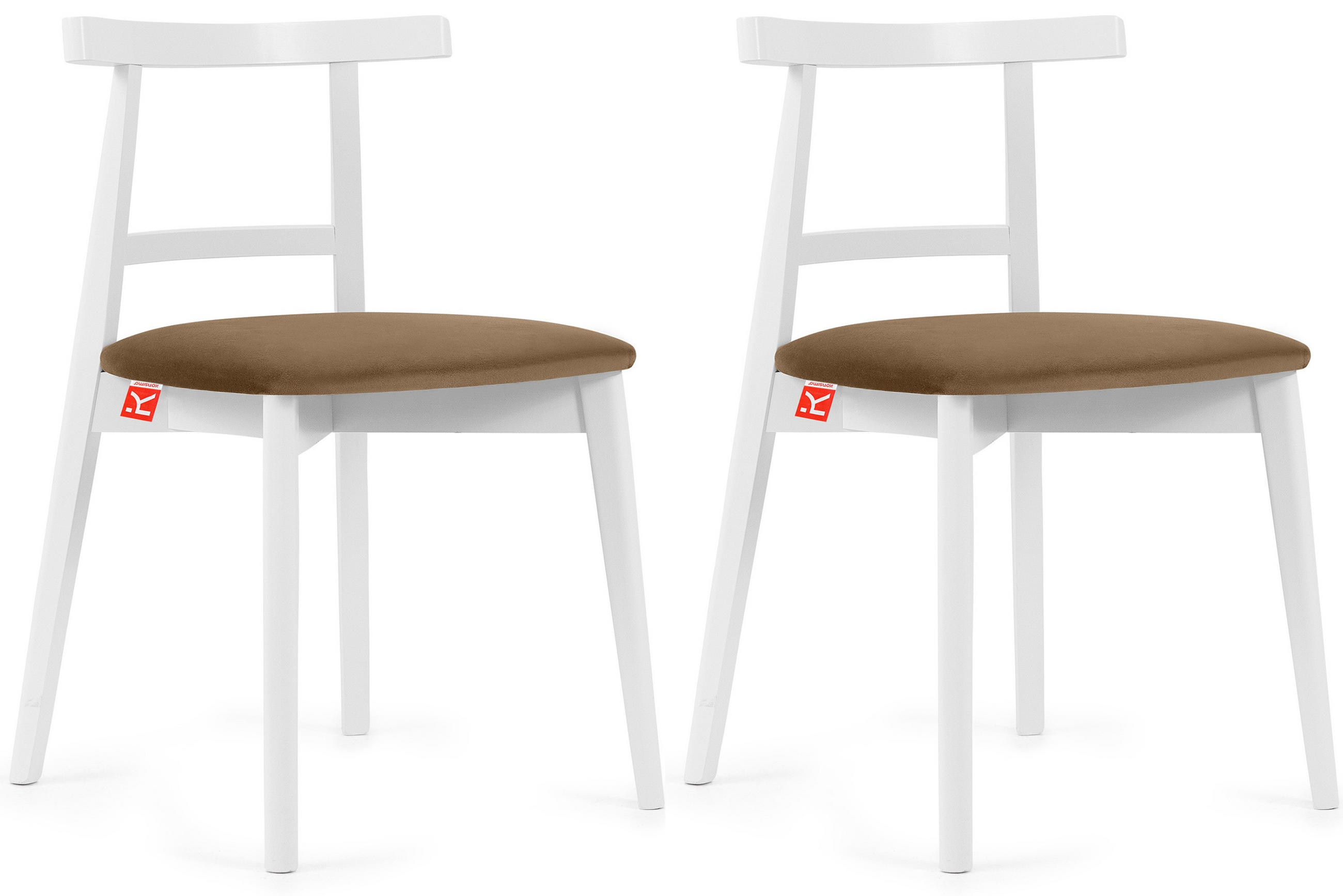 Konsimo® Esstischstühle Beige, Weiß 47x76x45 cm