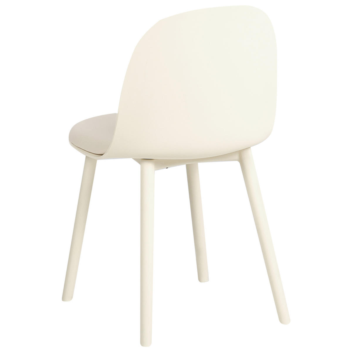 SCAUN DE BUCĂTĂRIE set de 2 piele ecologică bej deschis Ankeny - bej, material plastic (46/80/48cm) - Beliani