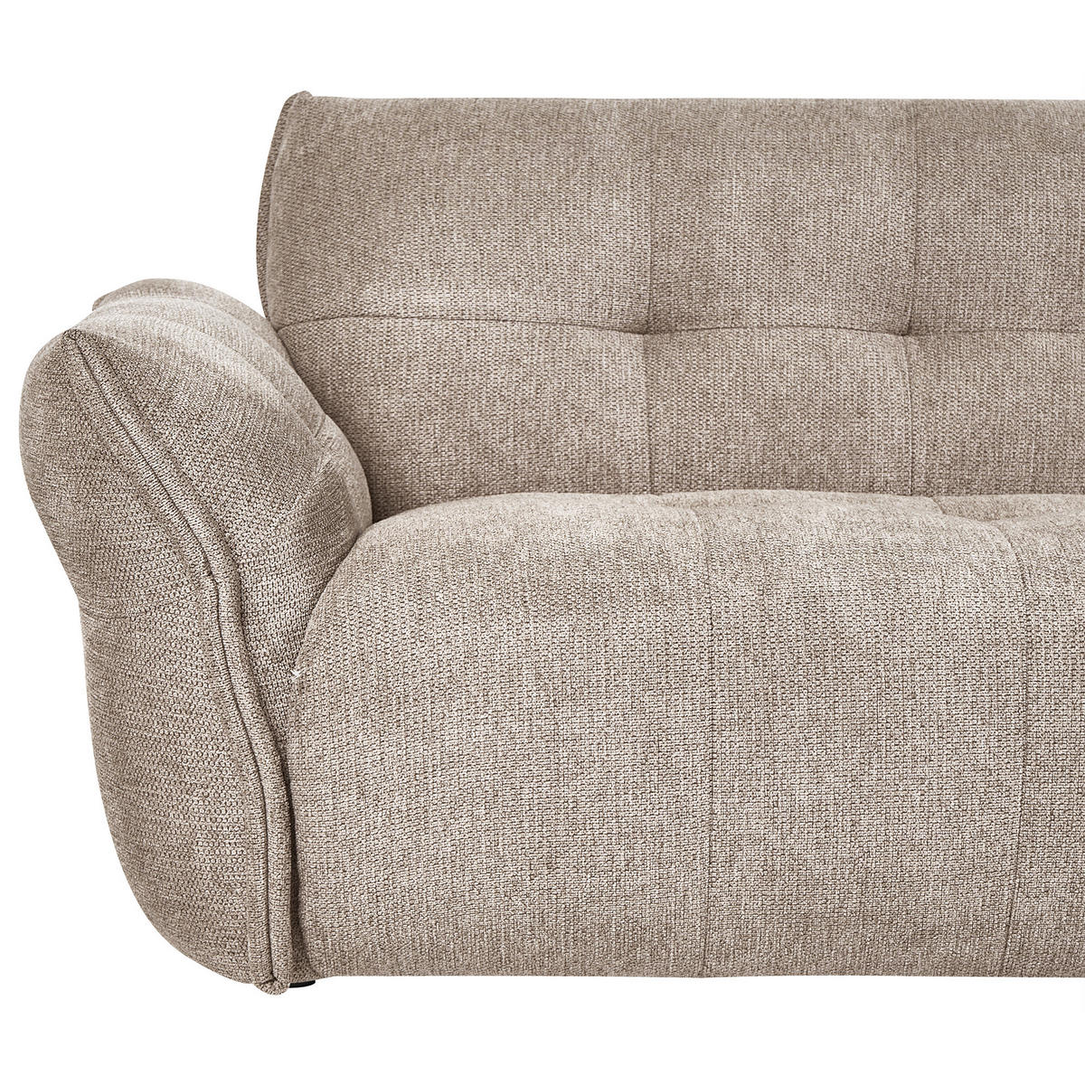 POHOVKA 2-místná Látka Taupe Halba - šedohnědá, textil (174/80/85cm) - Beliani