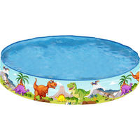 KINDERPOOL Dinosaurier Ø 240 x 46 cm Planschbecken Wand 1400 L - Multicolor, Kunststoff (240/240/46cm) - Avenli