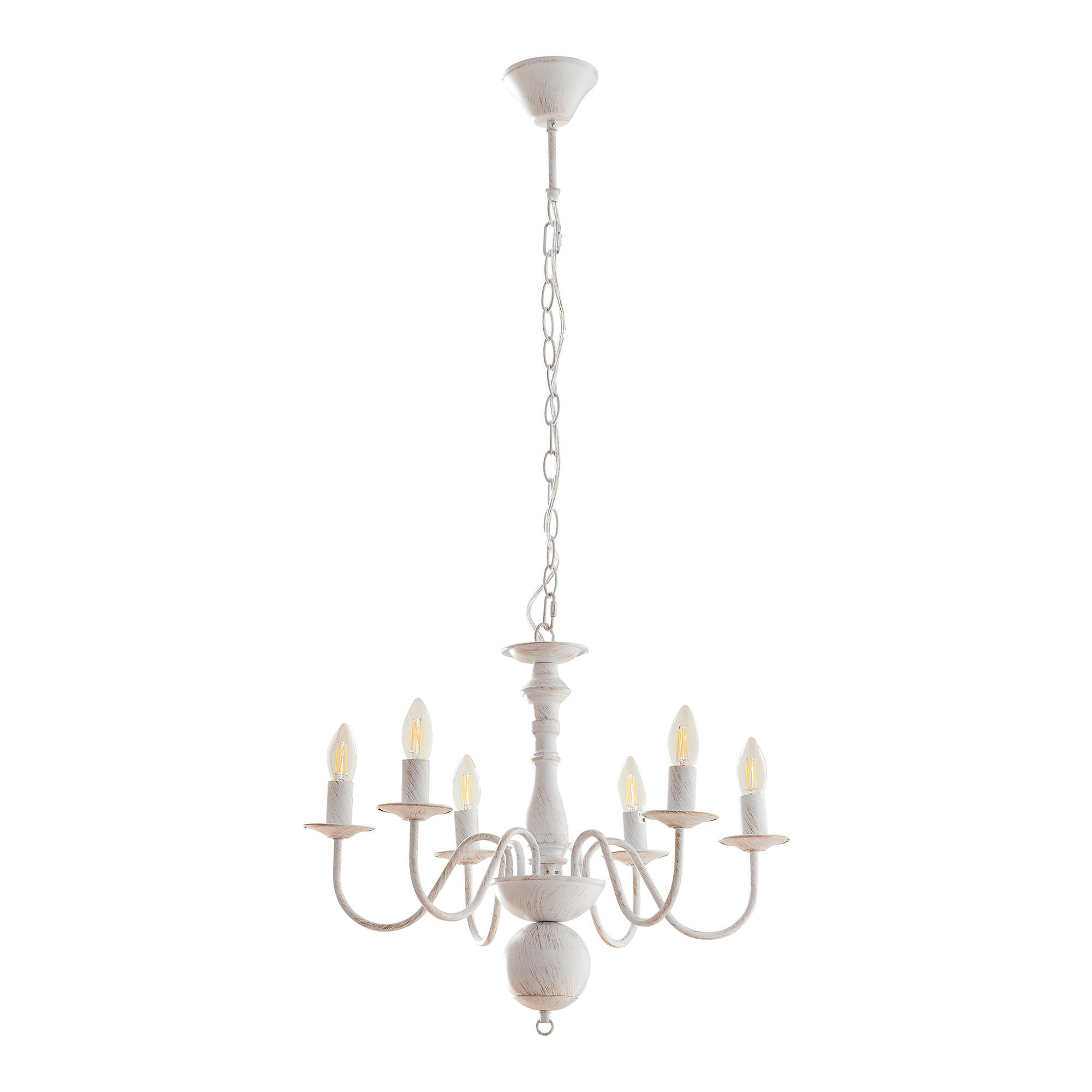 KRONLEUCHTER Berkeley - Weiß, Metall (56/56/160cm) - lux.pro