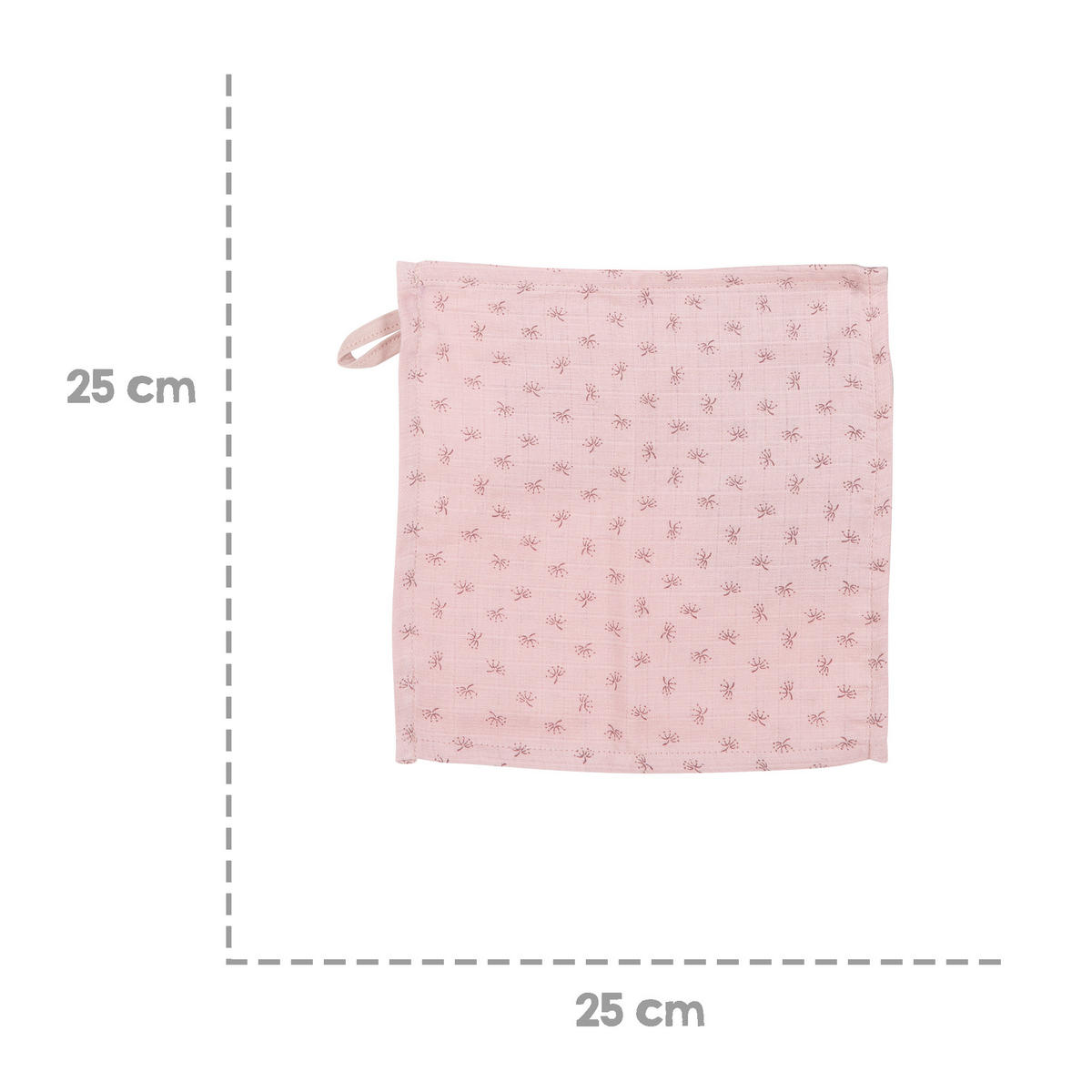 WASCHLAPPEN 5er-Set rosa - Rosa, Textil (25/25cm) - Roba