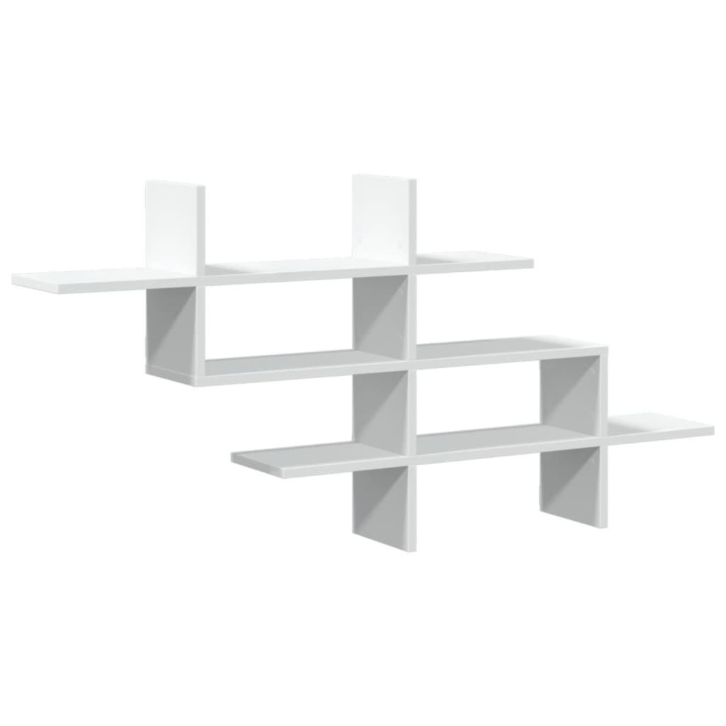 WANDREGAL Weiss 124.5/18/60.5 Cm Holzwerkstoff - Weiß, Holzwerkstoff (18/60.5/124.5cm) - vidaXL