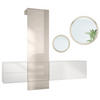GARDEROBE DualVista Sandgrau Hochglanz - Sandfarben, Holzwerkstoff (208/193/35cm) - Vladon