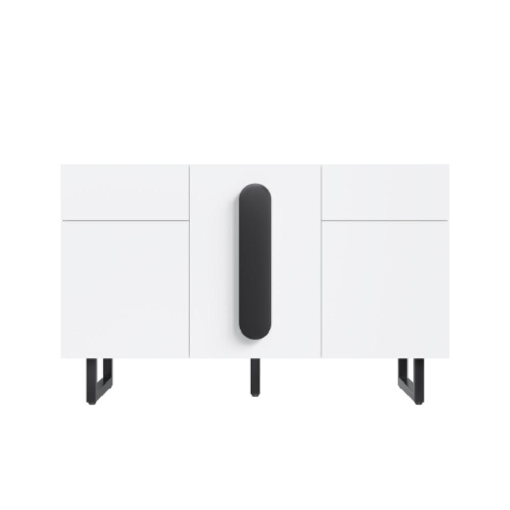 SIDEBOARD 120 x 40.5 x 75 cm mit viel Stauraum, weiß - Weiß, Holz (40.5/75/120cm) - KOMHTOM