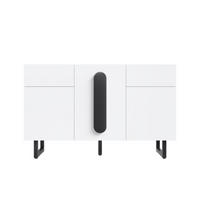 SIDEBOARD 120 x 40.5 x 75 cm mit viel Stauraum, weiß - Weiß, Holz (40.5/75/120cm) - KOMHTOM
