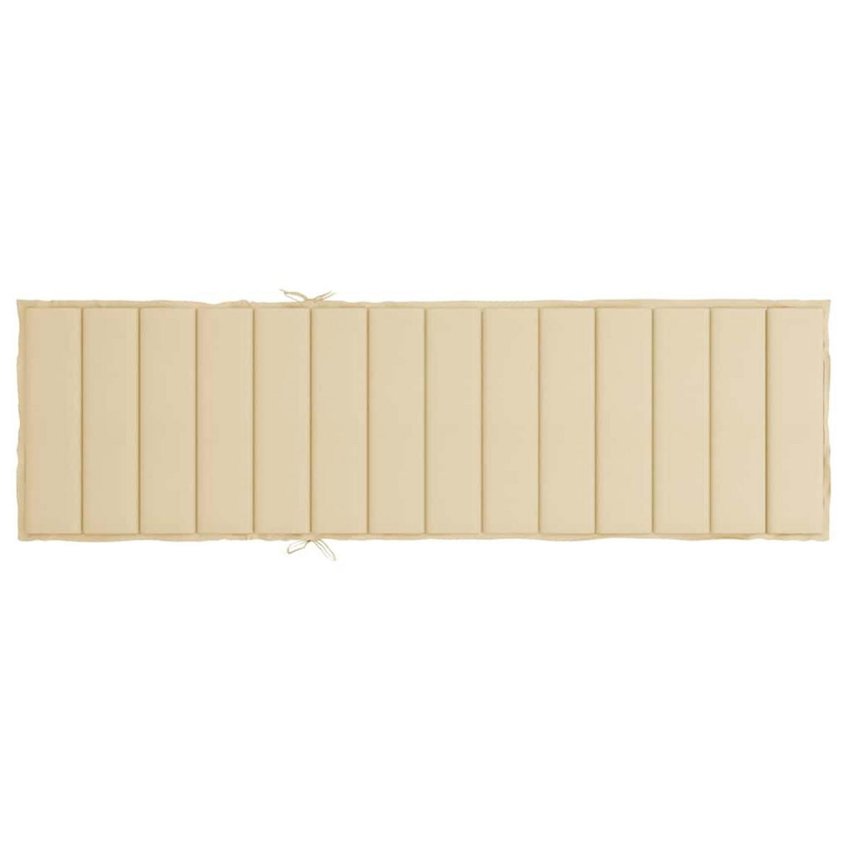 SONNENLIEGEN-AUFLAGE Beige 200/60/3 Cm Oxford-Gewebe - Beige, Textil (60/3/200cm) - vidaXL