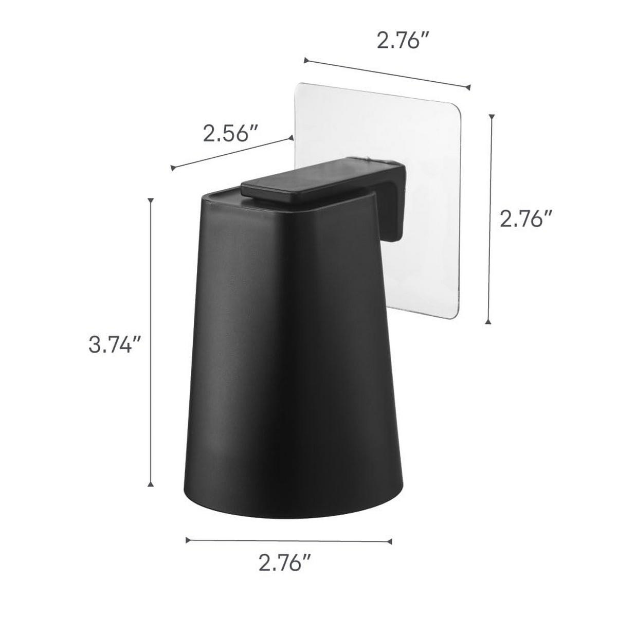 BECHERHALTER Film Hook 5488 schwarz 200 ml - Schwarz, Kunststoff (7/9.5/7cm) - Yamazaki