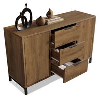 KOMMODE 120/76/40 cm Dunkle Eiche aus Spanplatte mit verstellbarem Fachboden - Nussbaumfarben, Holzwerkstoff (40/76/120cm) - OKMYHOME