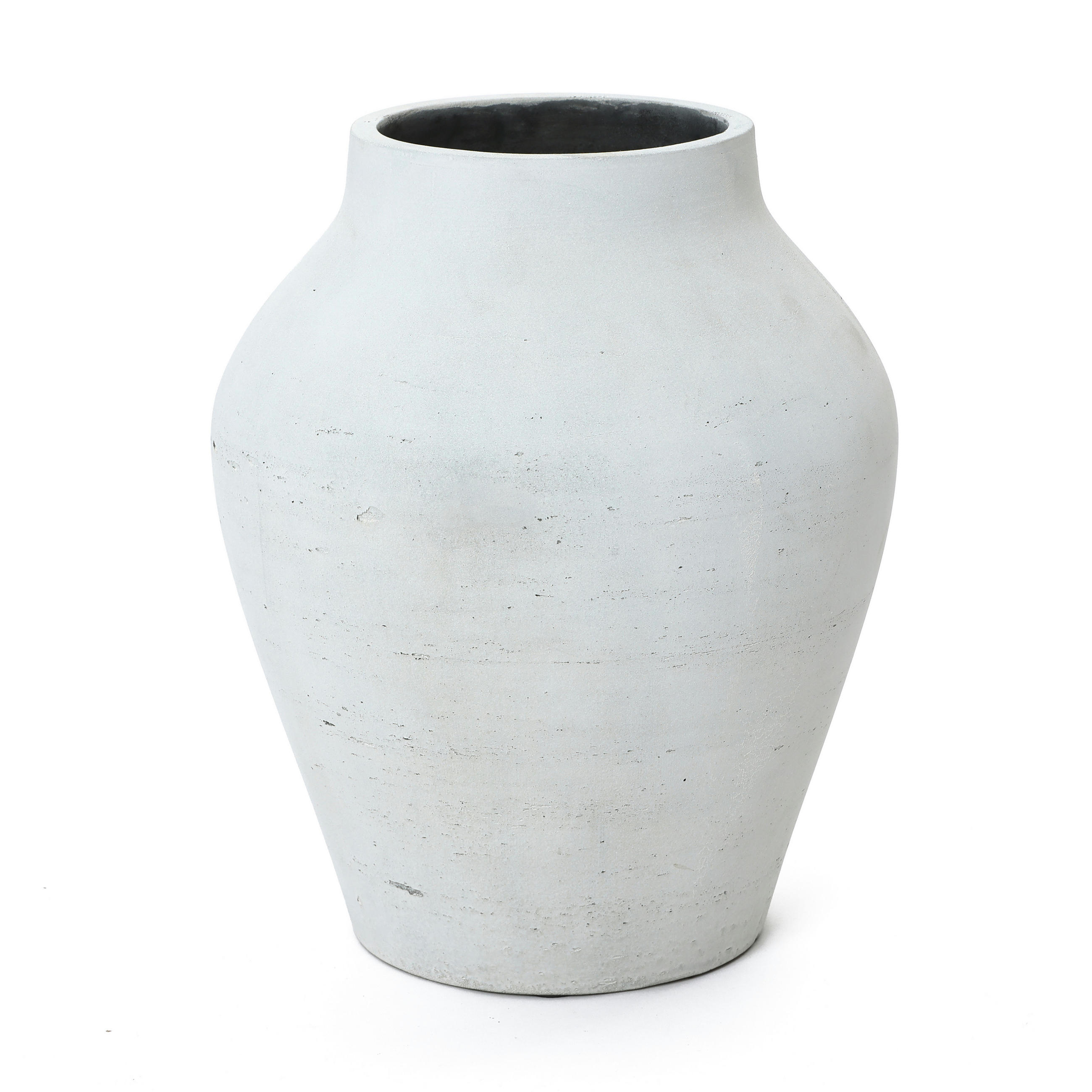 VASE Alba, 34 cm Hoch - Weiß, Naturmaterialien (34cm) - Hometopia