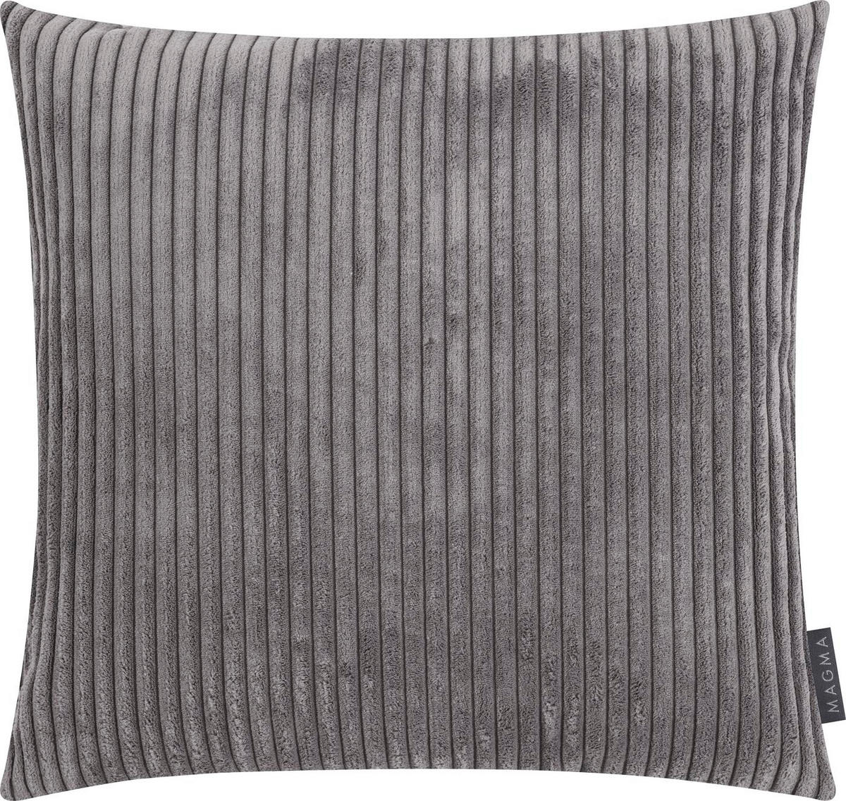 KISSENHÜLLE Shara Cord Look anthrazit - Anthrazit, Textil (45/45cm) - Magma Heimtexx