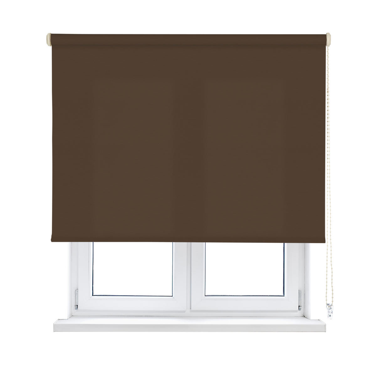 SEITENZUGROLLO lichtdurchlässig Ecofuture (100% Recyceltes Polyester) - Braun, Textil (105/250/250cm) - VIEWTEX