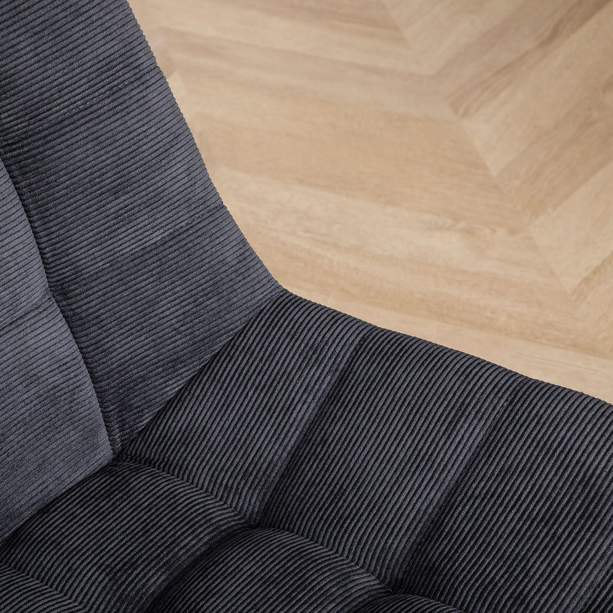 DREHSTUHL VASILO - Schwarz, Textil (54/80/61cm) - IDIMEX