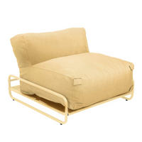 LOUNGESESSEL, hellgelb - Gelb, Textil (97/77/97cm) - Oviala