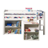 HOCHBETT Karolina 210x114x106 Massivholz+MDF Weiß Regal - Weiß, Holz (90/200cm) - 58aufmkessel