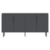 SIDEBOARD mit 4 Türen 36/150/75 cm - Anthrazit, Holzwerkstoff (36/75/42cm) - Calicosy