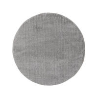 HOCHFLORTEPPICH rund Soda Grau ø 120 cm rund - Grau, Textil (120/120cm) - benuta Nest