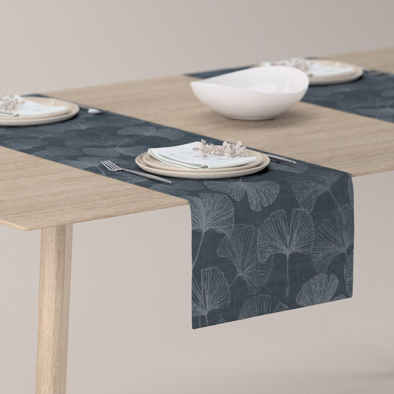 TISCHLÄUFER Venice, schwarz, 40x130 cm - Schwarz, Textil (40/130cm) - Dekoria