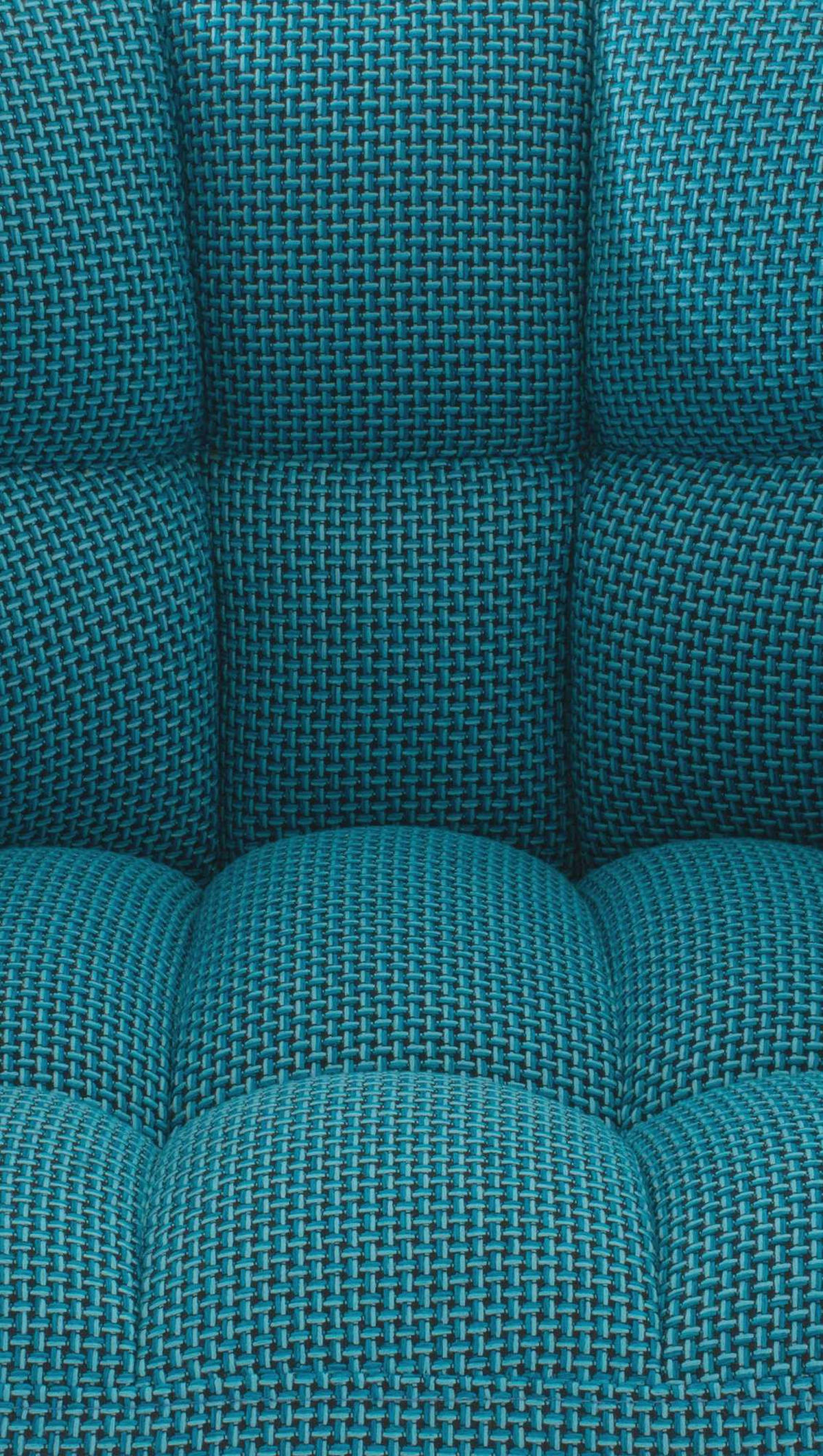 SESSEL Stoff türkis - Türkis/Schwarz, Textil/Metall (64/75/48cm) - CLP