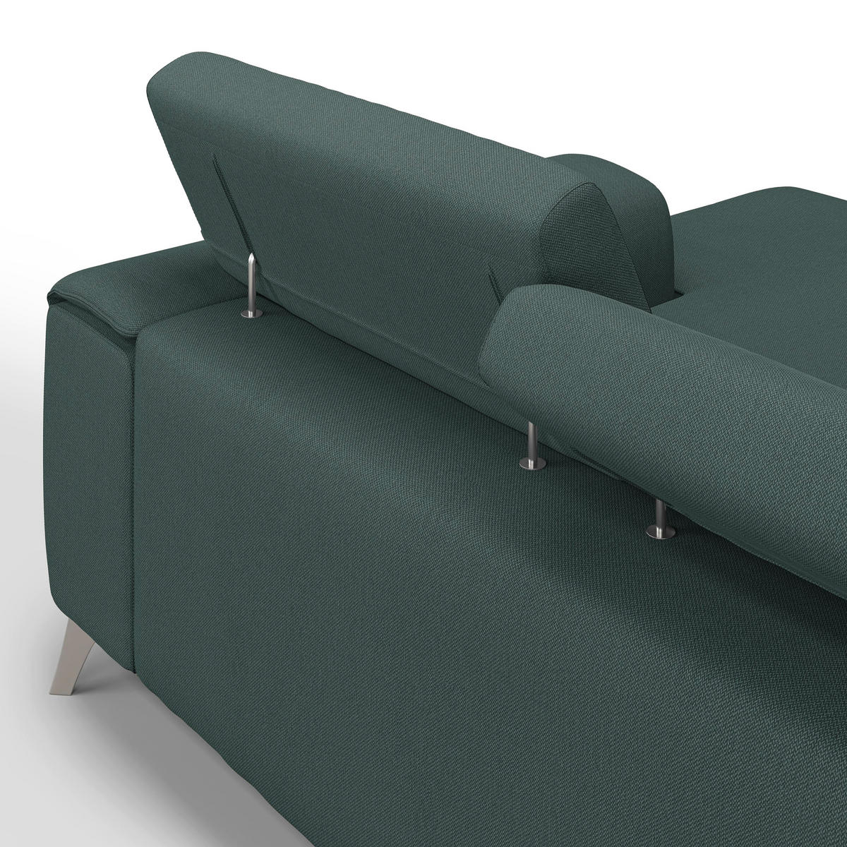 ECKSOFA LINKS Fusion - Grün, Textil (260/102cm) - Divani.store