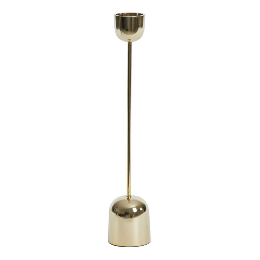 KERZENHALTER KANDY Ø6,5x35,5 cm, Metall, Gold - Goldfarben, Metall (6.5/35.5/6.5cm) - Light & Living