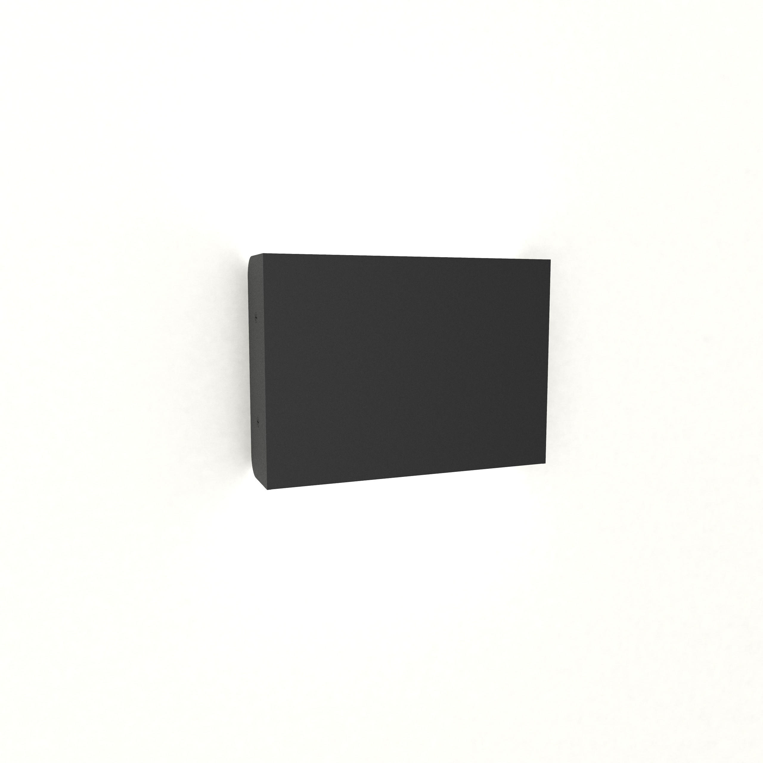 Lumicom Led-Wandleuchte Schwarz Hochglanz 15.4x11x3.6 cm