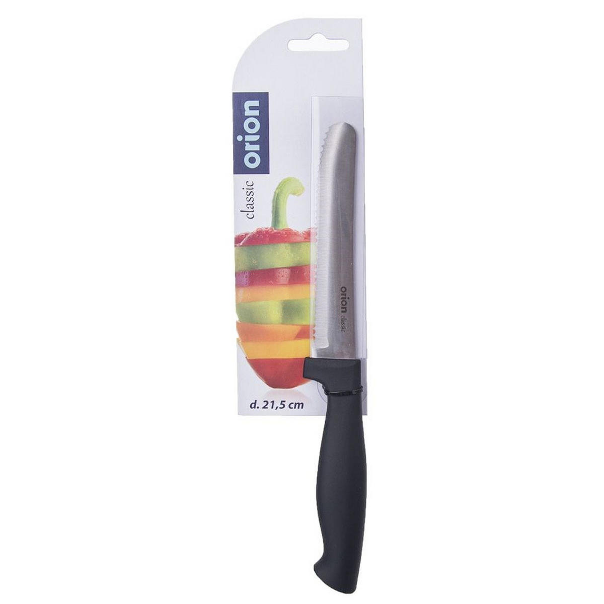 KÜCHENMESSER CLASSIC Schwarz Silber - Schwarz, Metall (21.5cm) - Orion 