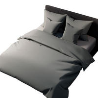 BETTWÄSCHE Set 5-tlg. Baumwollsatin - Grau, Textil (160/200cm) - Mr Mattress