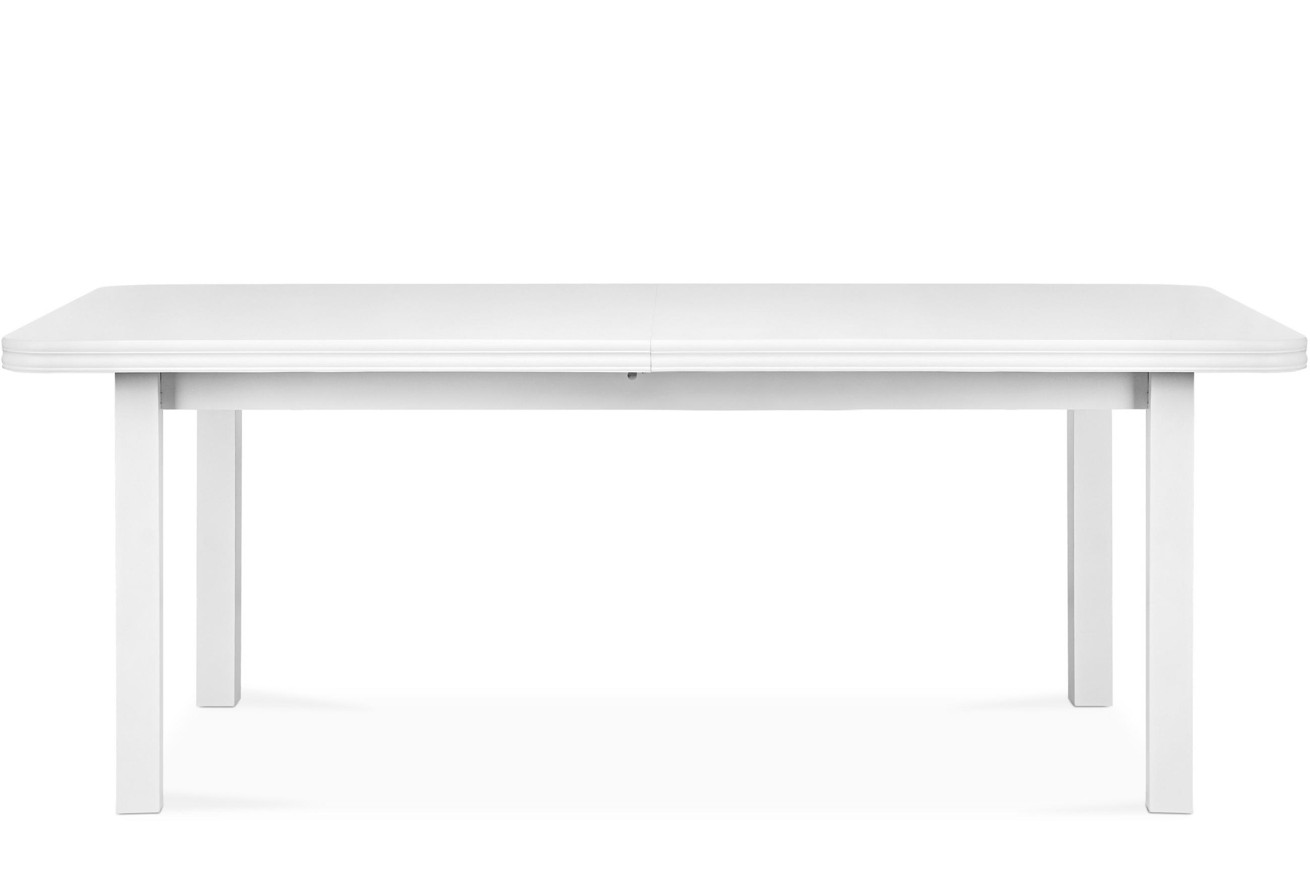 ESSTISCH COSPE ausziehbar bis 300cm, weiß - Weiß, Holz (200/77/100cm) - KONSIMO®