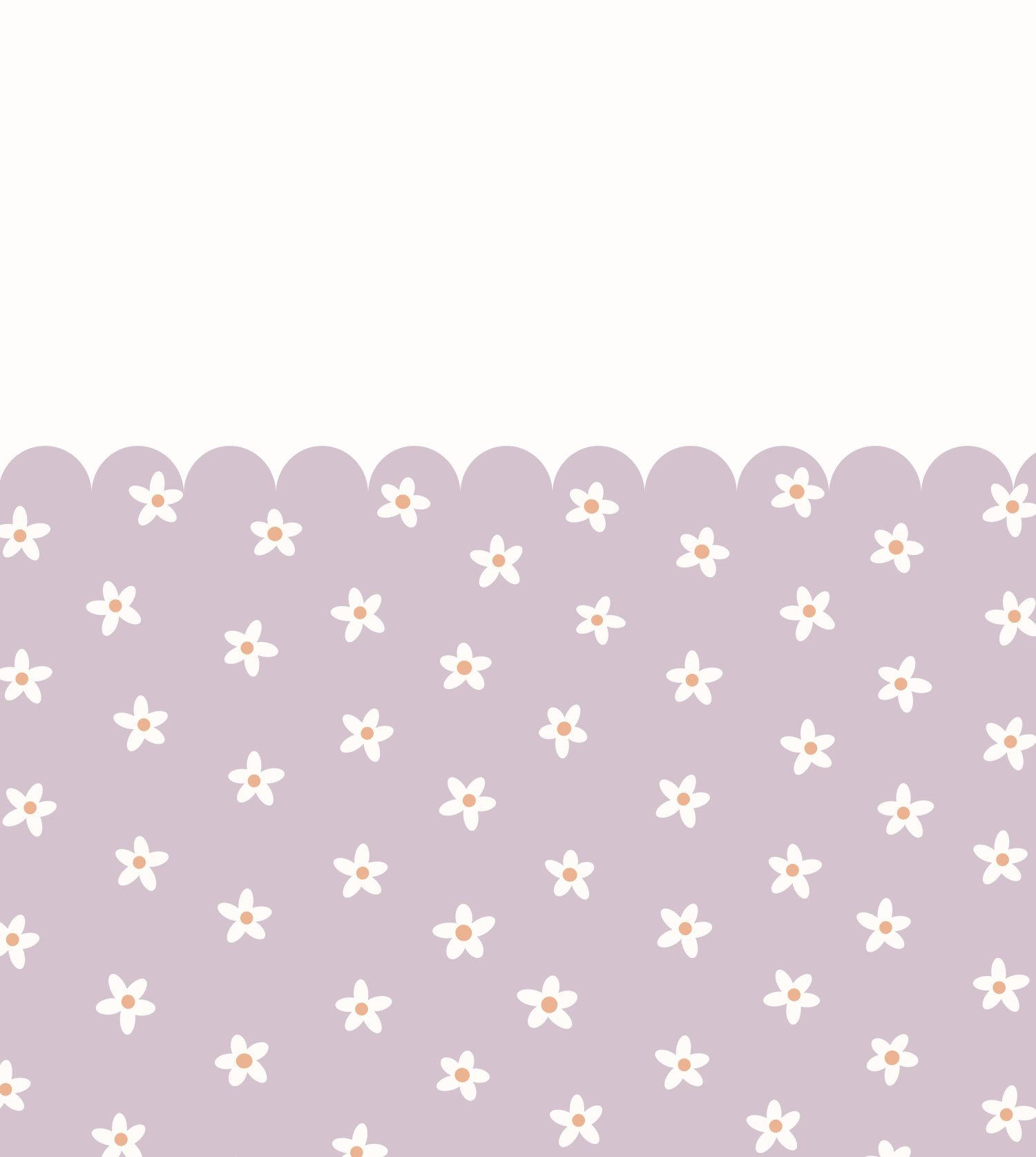 FOTOTAPETE Gänseblümchen 2.5 x 2.79 m - Lila, Papier (250/279cm) - ESTAhome