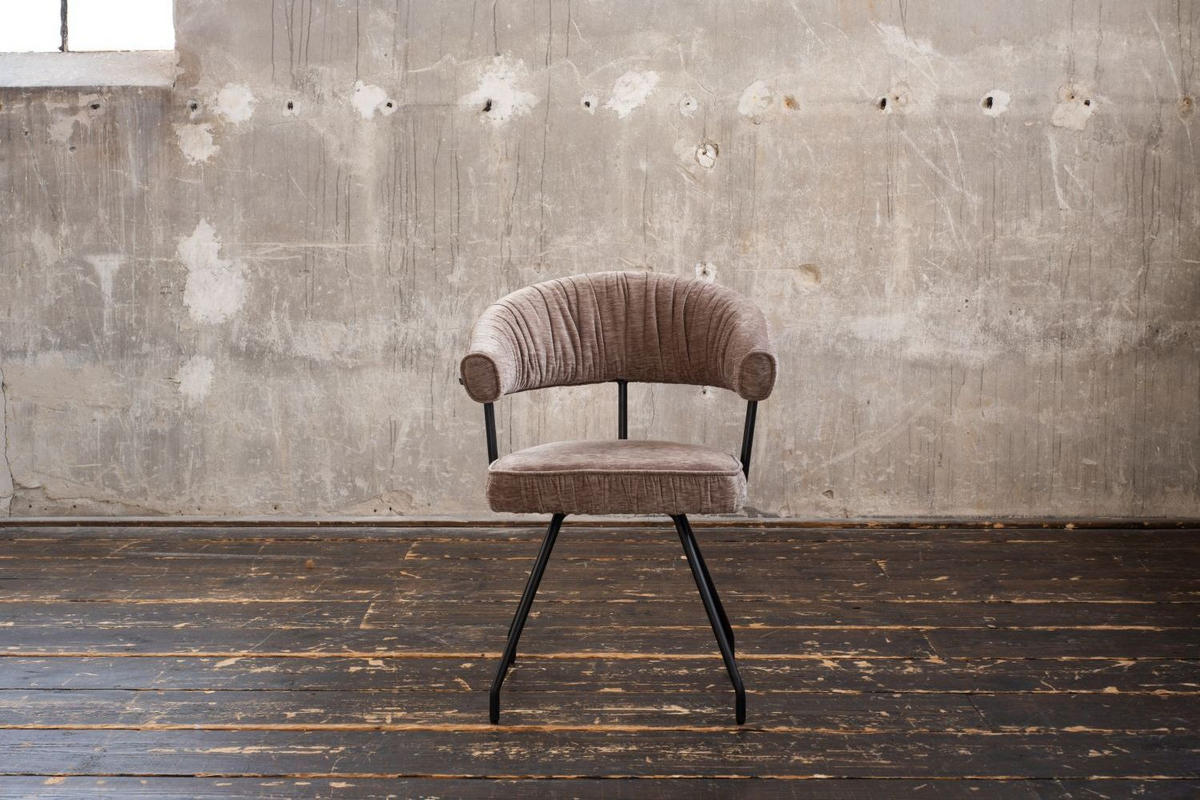 ESSZIMMERSTUHL RUNA Braun Webstoff - Hellbraun/Dunkelbraun, Kunststoff/Textil (60/82/59cm) - KAWOLA