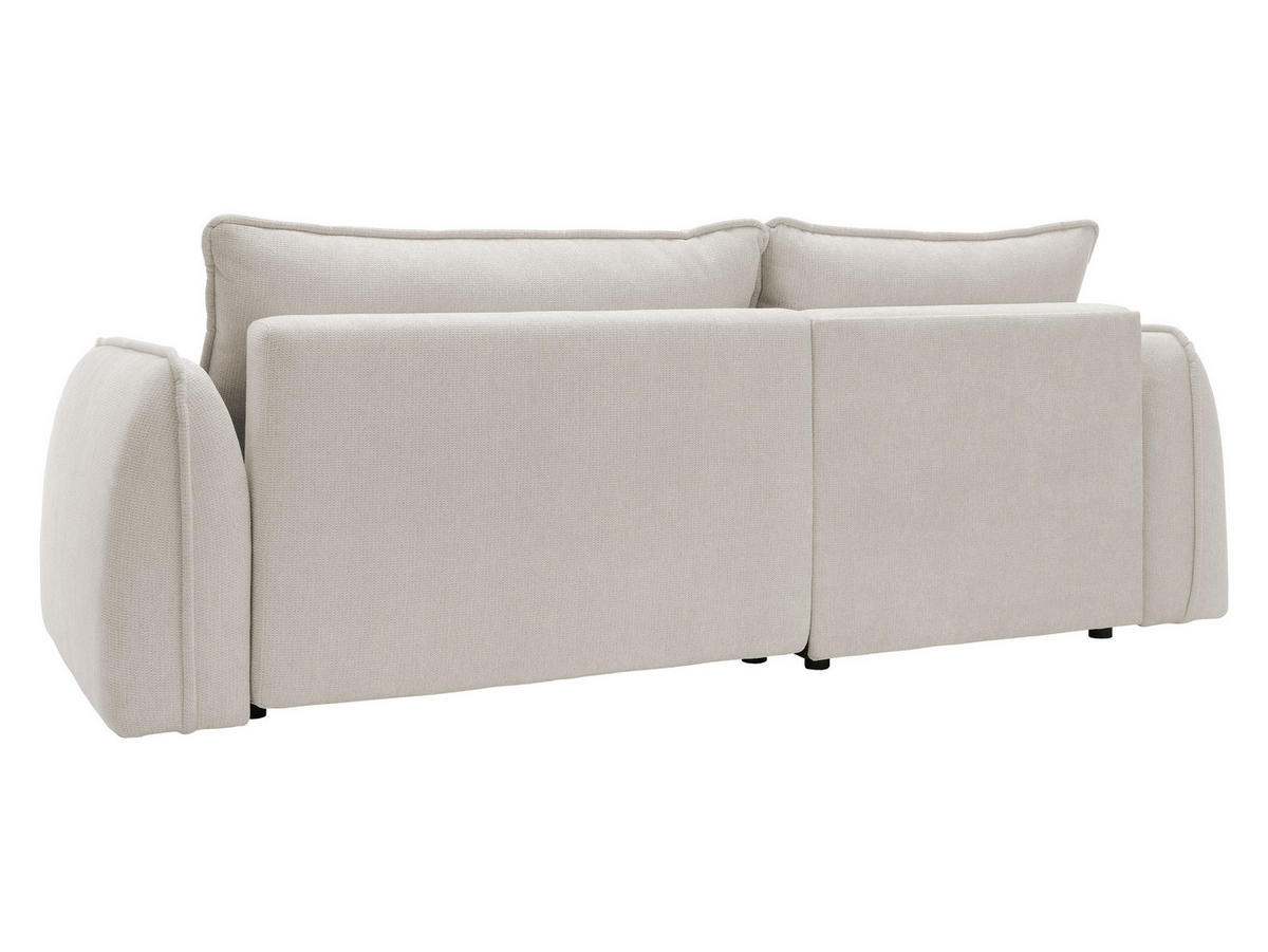 ECKSOFA Moho, Seite: Links - Creme/Schwarz, Holz/Kunststoff (254/162cm) - MIRJAN24