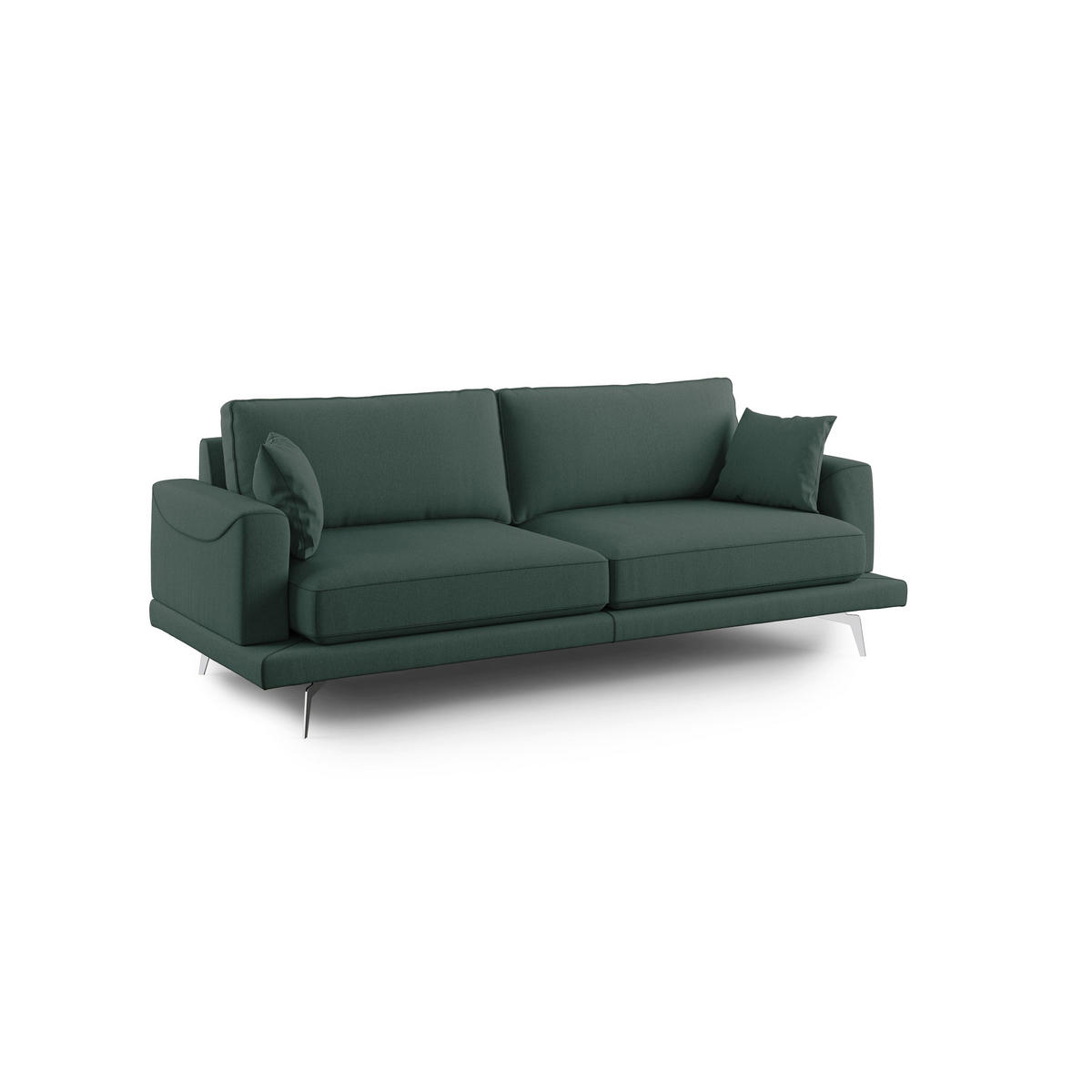 LINEARSOFA Dorian - Grün, Textil (198/88/93cm) - Divani.store