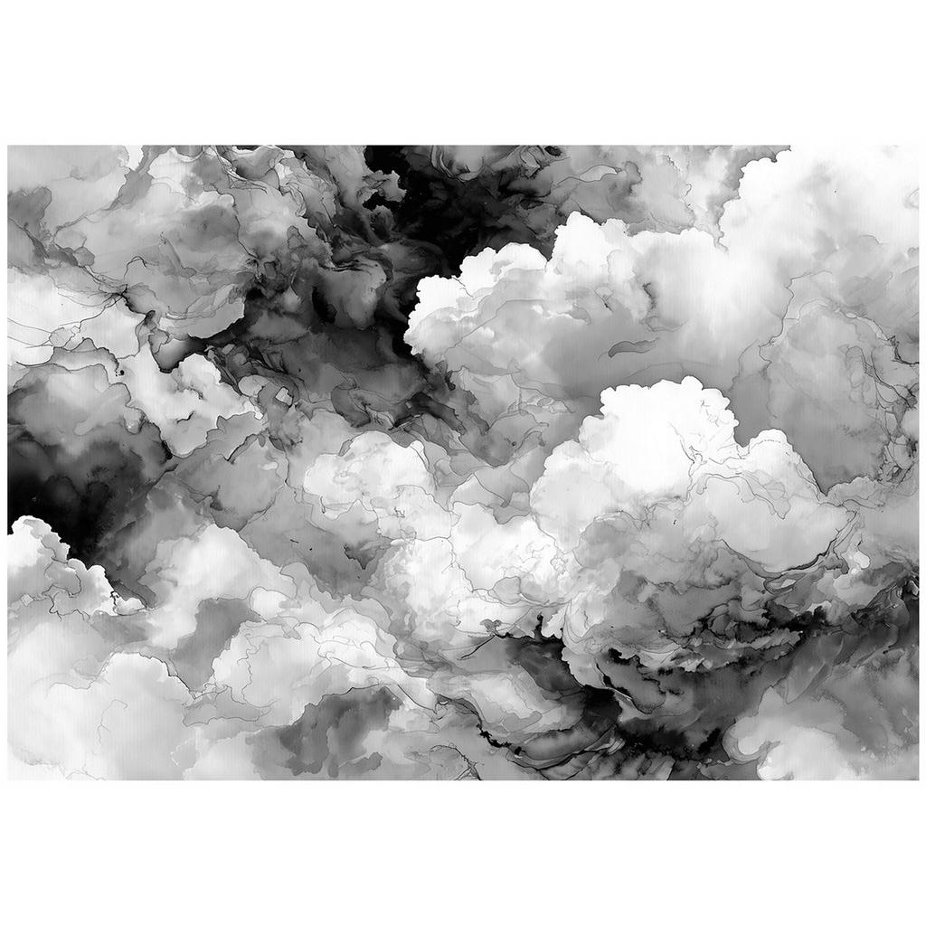 Wallarena ABSTRAKTNÍ mramorová fototapeta černá a bílá 250x175 cm