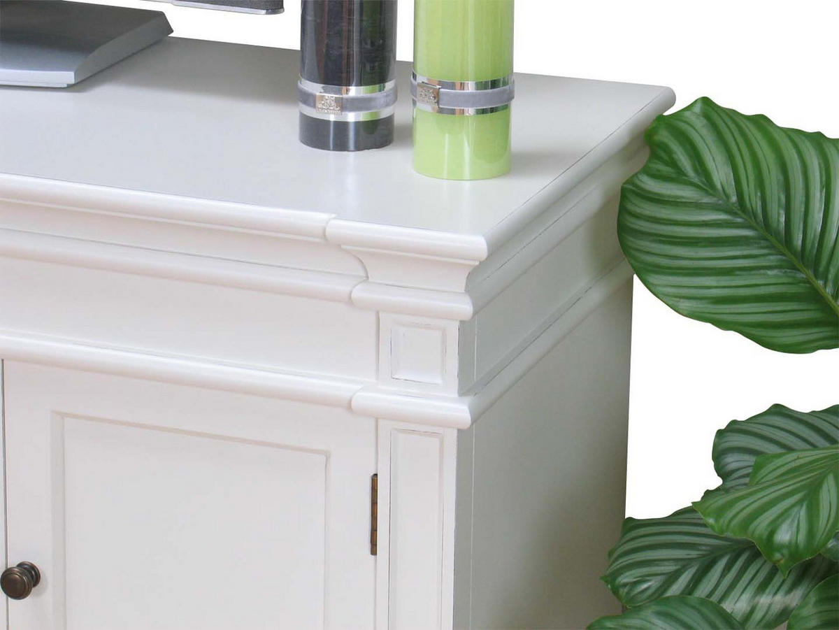 TV-ELEMENT Weiß - Weiß, Holzwerkstoff (137/60/45cm) - ebuy24