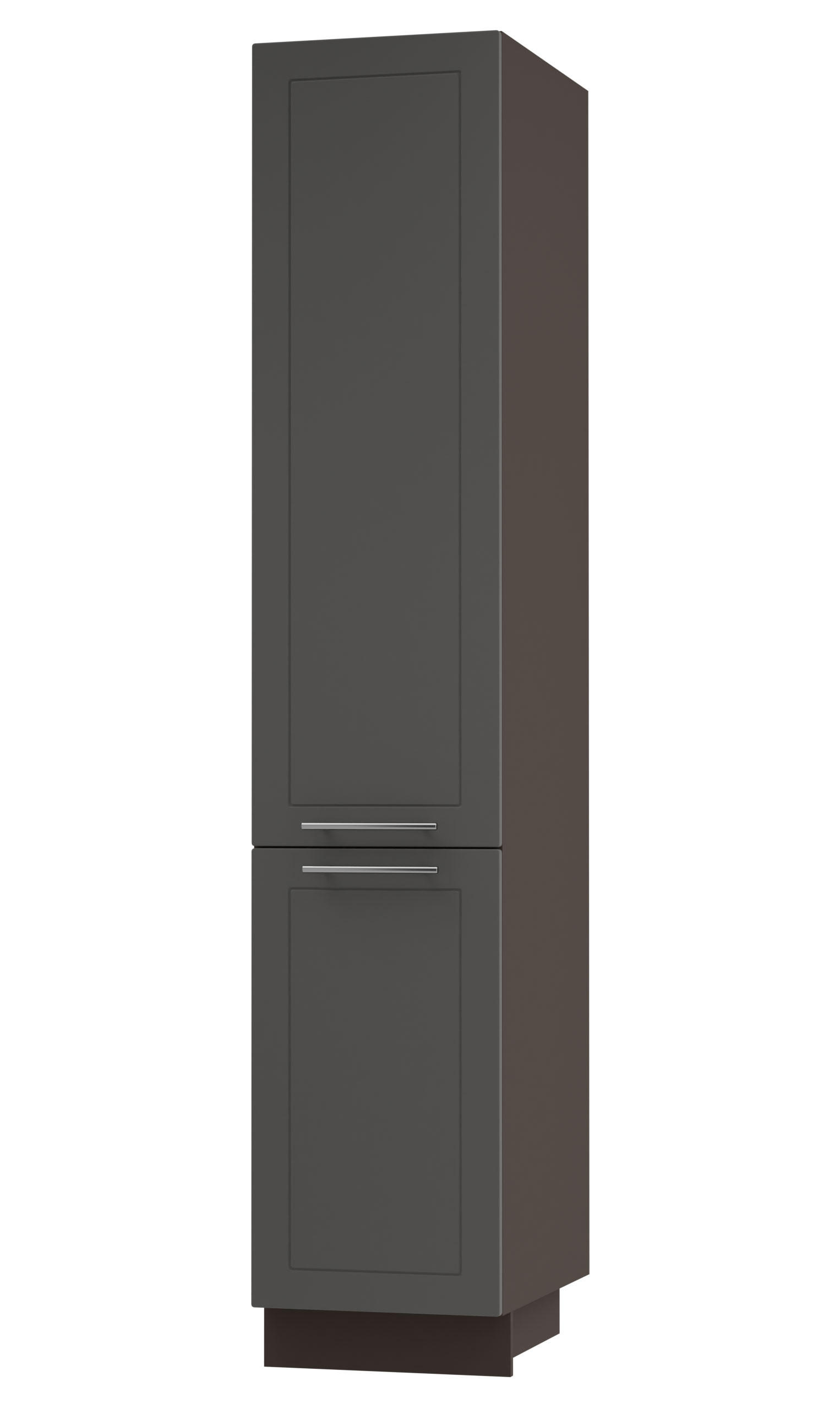 Feldmann-Wohnen Apothekerschrank Graphit, Dunkelgrau 40x207x59 cm