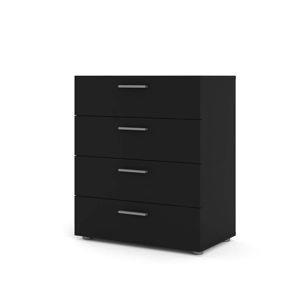 KOMMODE Schwarz - Schwarz, Holzwerkstoff (70/82/40cm) - ebuy24