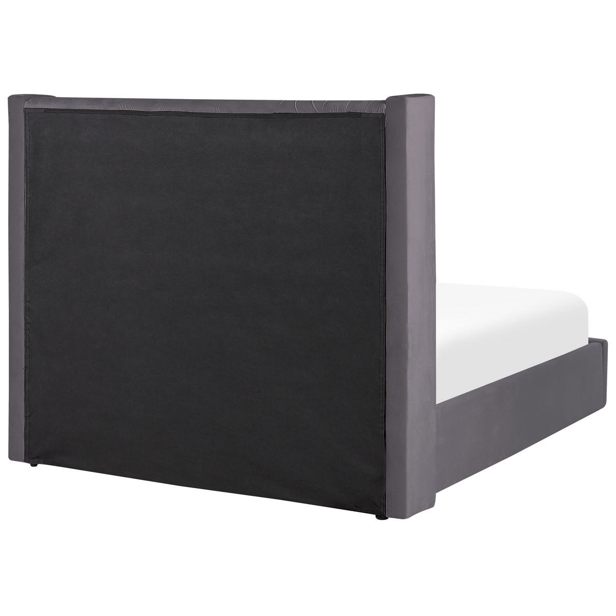 POLSTERBETT 140/200cm Grau Lubbon - Grau, Textil (140/200cm) - Beliani