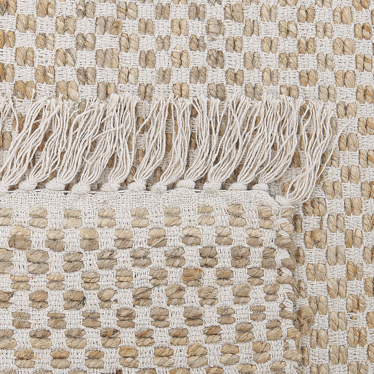 KURZFLOR-TEPPICH Zerdali 150/80 cm - Beige, Naturmaterialien (80/150cm) - Beliani